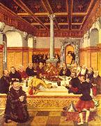 Lucas Cranach the Younger Last Supper oil painting artist